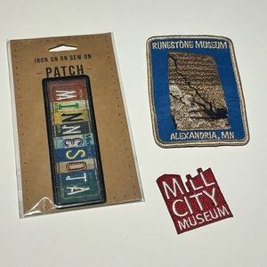 Minnesota Patch Bundle: Runestone Museum, Mill City Museum, and License Plate